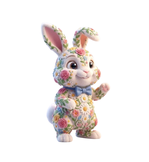 Floral bunny